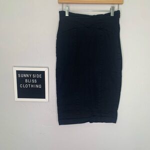 New York & Company Black Midi Bodycon Pencil Skirt Size 4